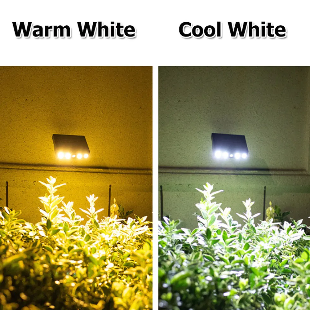 Настенный уличный светодиодный светильник на солнечной батарее уличные лампы с