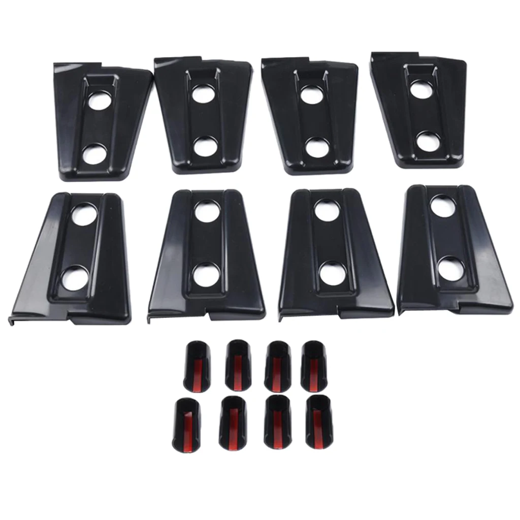 

Автомобильная Накладка для дверных петель Защитная декоративная петля крышка из пластика для Jeep Wrangler JK 2007-2