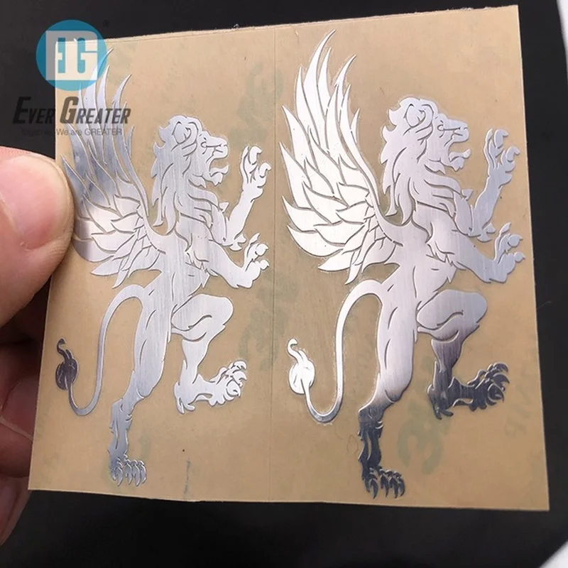 

Литейные золотистые металлические переводные наклейки с серебристыми буквами