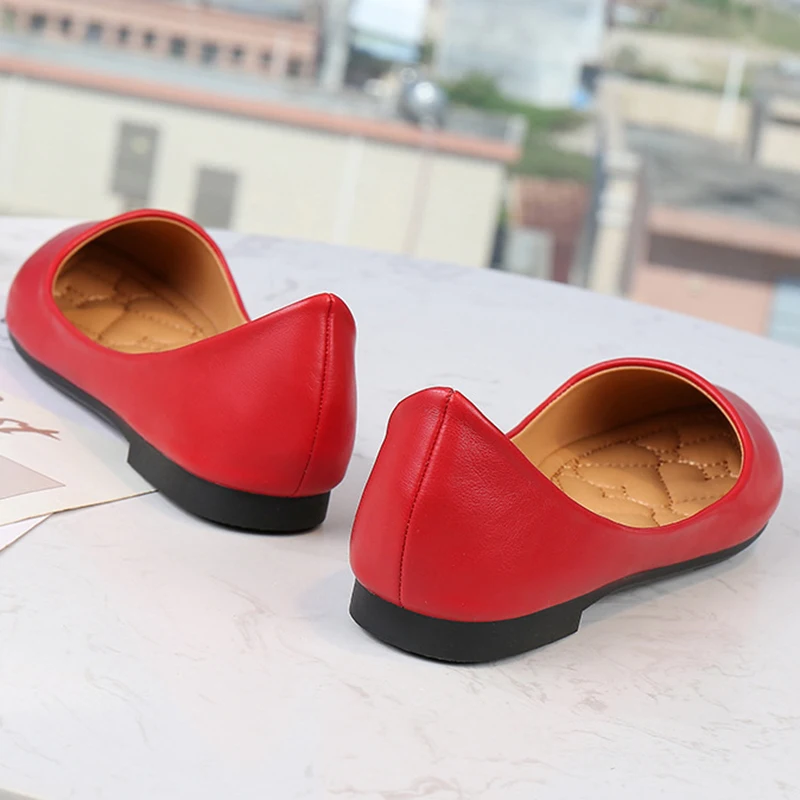 MAIERNISI/Женская обувь на плоской подошве Новая Осенняя из искусственной кожи в