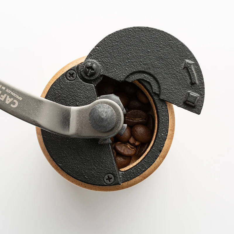 買取 木製ミニ手動コーヒーミル手クランクステンレス鋼ポータブルコーヒーグラインダー高品質szlifierkaキッチンツールDG50MCG