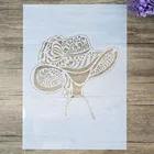 Трафарет формата А4А3А2 для самостоятельного изготовления стен, живописи, скрапбукинга, фотоальбома, декоративная бумажная карточка с тиснением