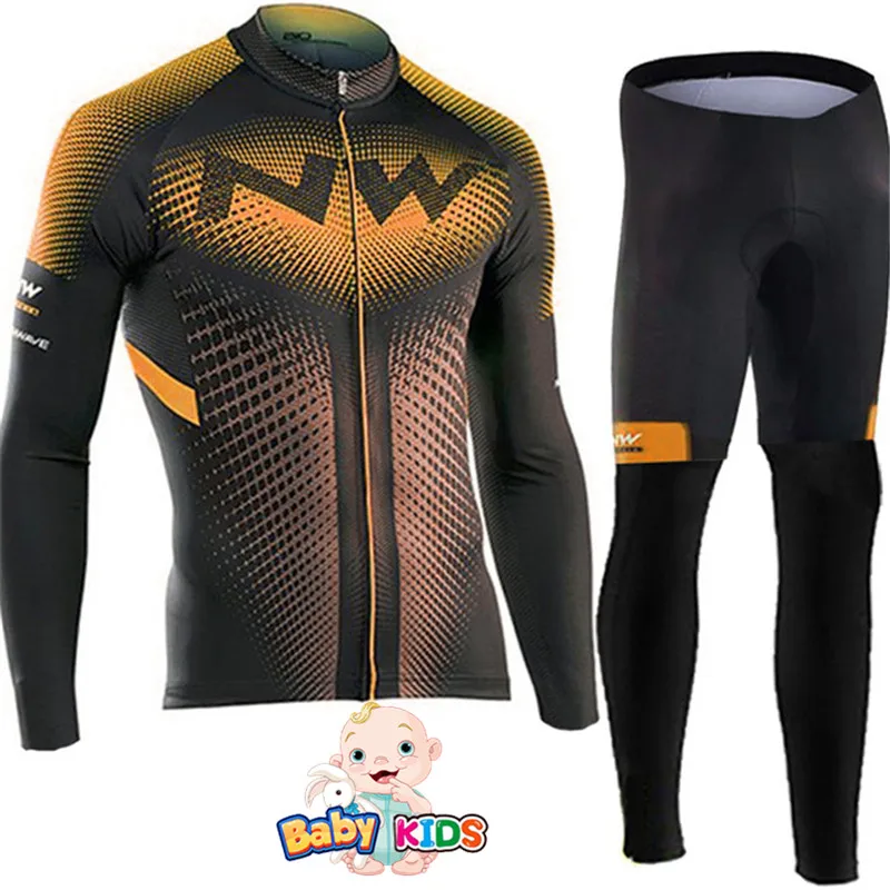 Детская одежда Ropa Ciclismo с длинным рукавом, комплекты из Джерси для велоспорта, осенние дышащие детские костюмы для велоспорта, одежда для велоспорта для мальчиков