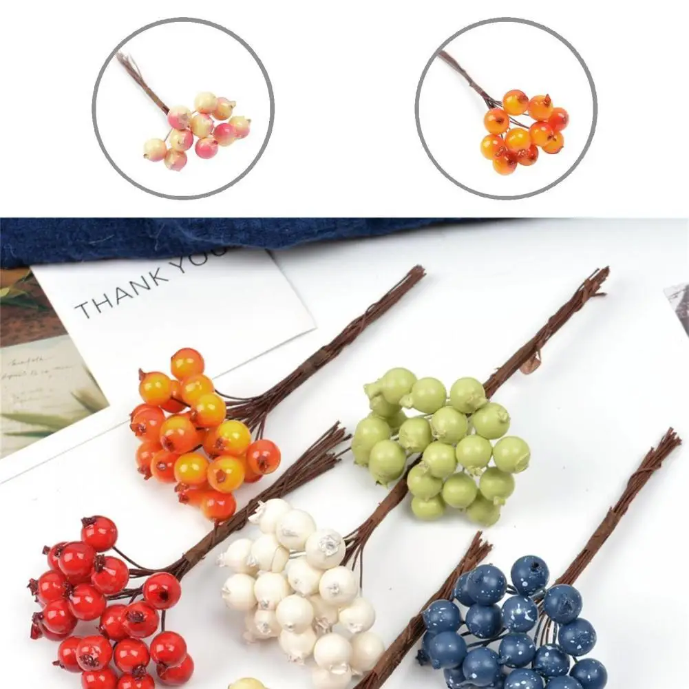 

1 бутон, привлекательные реалистичные, жесткие для выцветания, искусственные ягоды, полистирол, стиропенопласт, ручная работа, прочные для у...