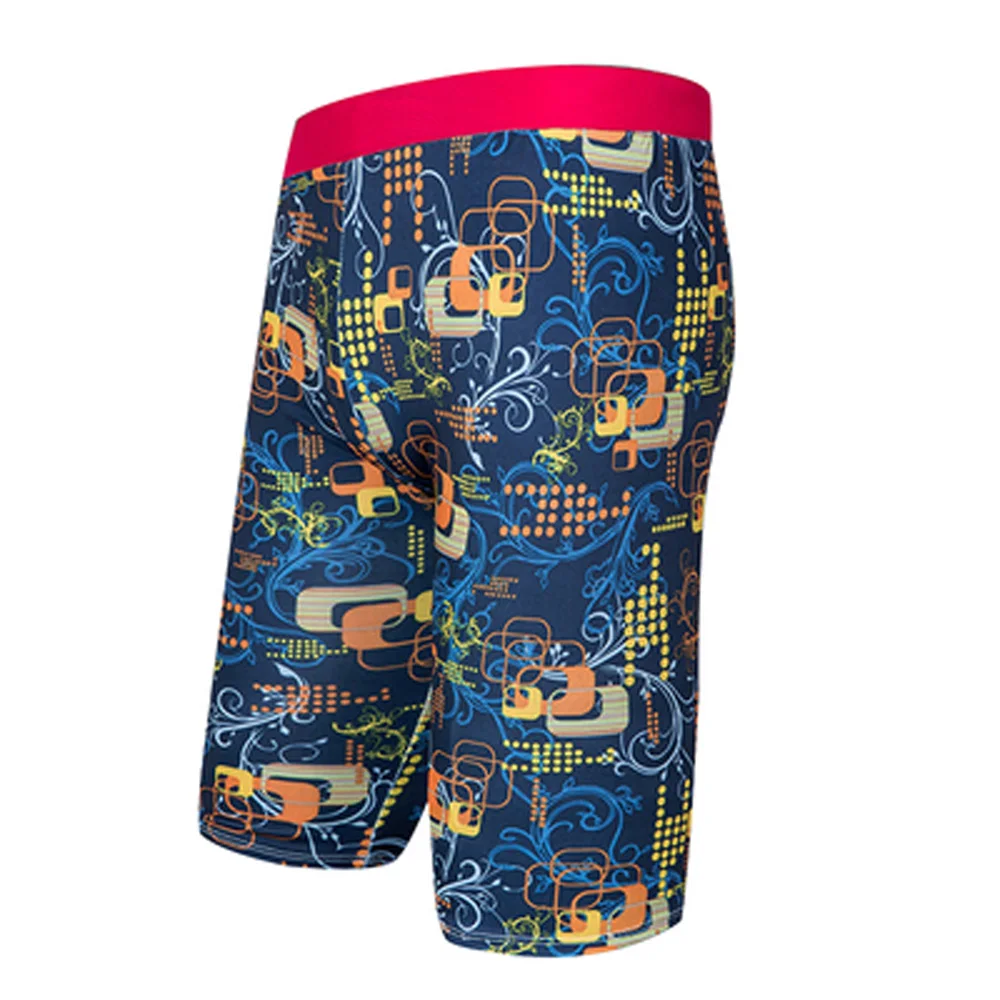 Мужские купальники быстросохнущие плавки дышащий купальник боксеры с принтом