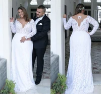 plus size straight pregnant women bridal gowns lace wedding dress