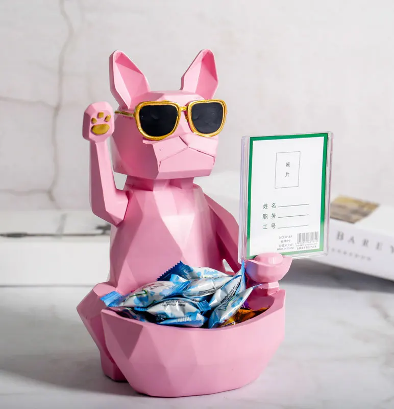 Смоляные собачки ручной работы для домашнего хранения французские статуи