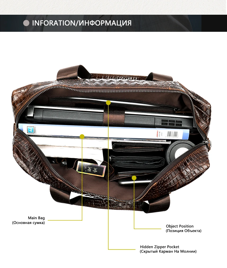 westal messenger bag men shoulder bag genuine leather casual male briefcases laptop male bussiness alligator bags for men 5555 free global shipping