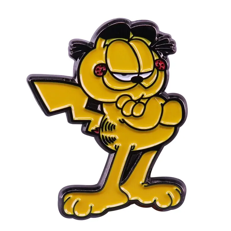 Значок на лацкан зол Гарфилд ленивый гордый кот брошь для женского шарфа свитера