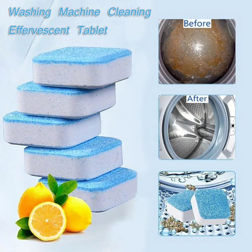 

1pcs New Arrivals Washing Machine Cleaning Effervescent Tablets Washer Decontamination Cleaner Deep Detergent Laundry Supplies