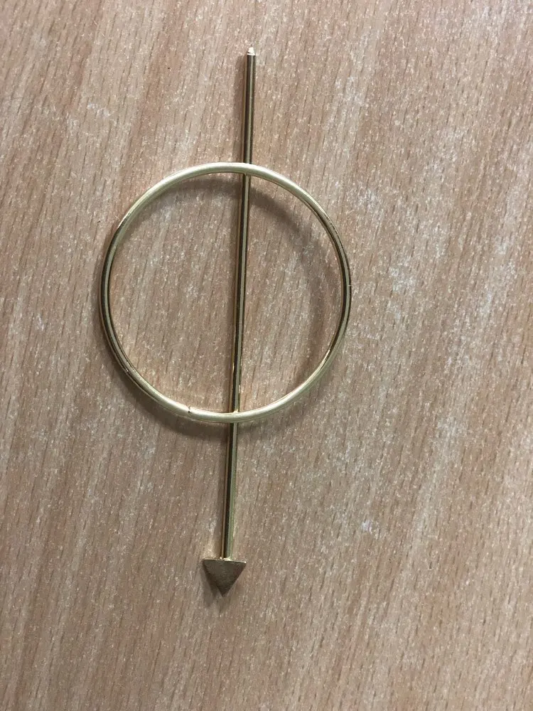 Новые винтажные красивые круглые дизайнерские металлические шпильки для волос