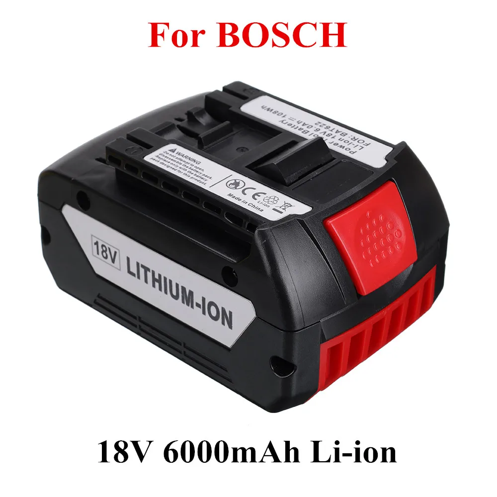 18 в 6000 мА/ч Перезаряжаемые Li Ion Батарея для Bosch 18V резервного копирования 6.0A