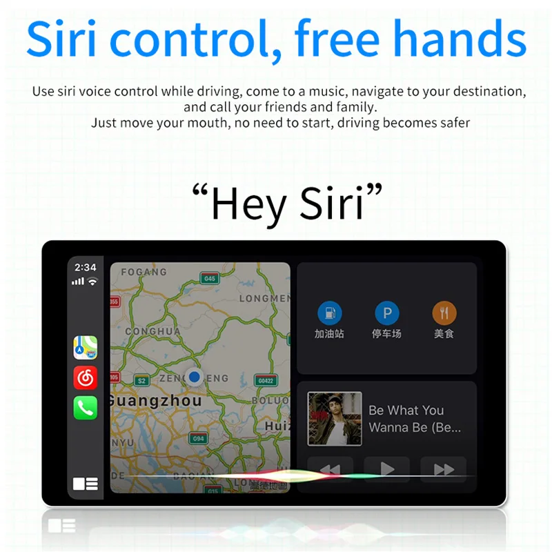 автомобильный телевизор carplay 12 вольт авто Carplay Android для apple car play беспроводное
