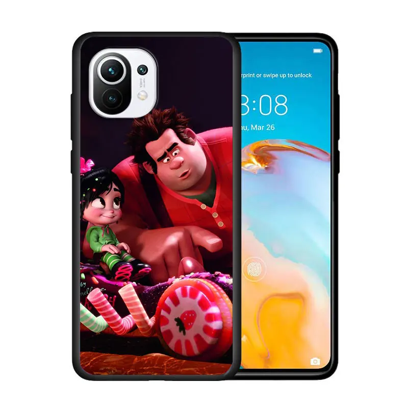 

Wreck-It Ralph Disney Movie for Xiaomi Mi 11 Lite 10T Note10 Ultra 5G 9 9T SE 8 A3 A2 A1 6X Pro Play F1 5G Black Phone Case