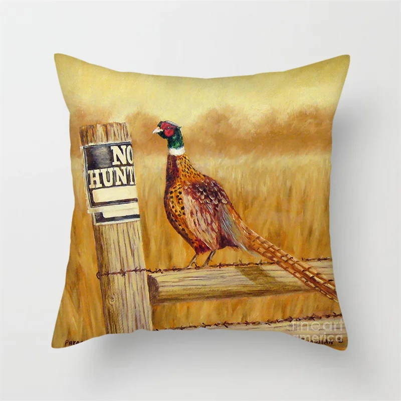 Fuwatacchi масляная живопись наволочка с животными для домашнего дивана Декор лошади