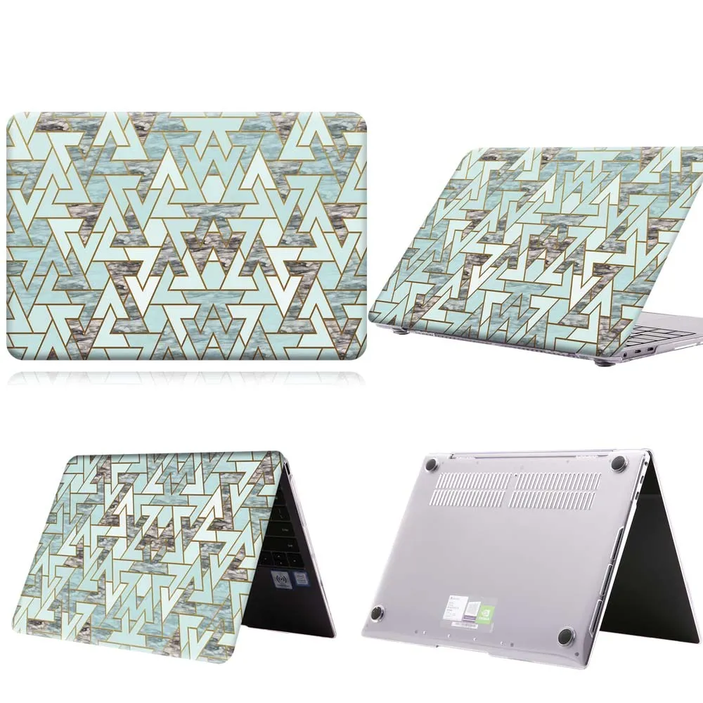 

Green Triangle Pattern Anti-slip Laptop Case For MateBook 13/13 AMD Ryzen/14/D14/D15/X 2020/X Pro/Pro 16.1/Honor MagicBook 14/15