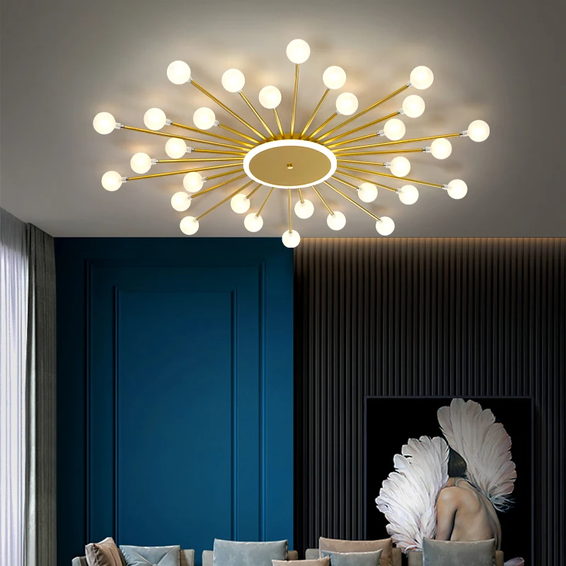 

LED Ceiling Chandelier For Living Room Nordic home interior decoration chandelier bedroom kitchen dining room ceiling light