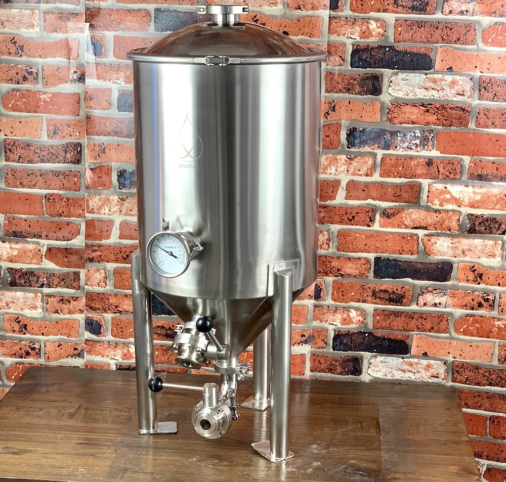 Конический ферментер 50л 0 5Bar горшок бойлер бак с дистилляцией крышки