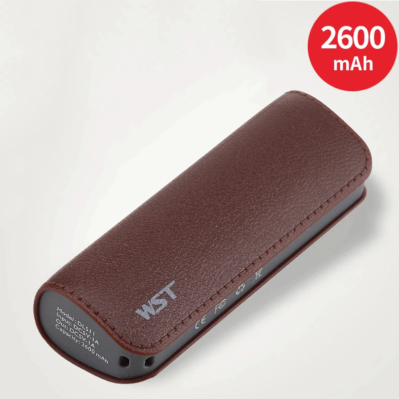Универсальный 2600mAh мини банк питания 18650 литий-ионная батарея банк питания Мобильный телефон зарядное устройство для iPhone samsung Xiaomi резервного копирования повербанк
