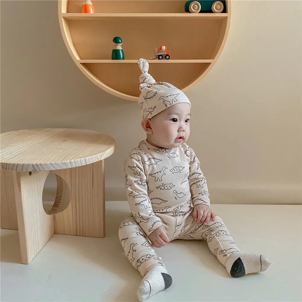 

Одежда для маленьких мальчиков, Фотография новорожденных, новый INS динозавр, о-образный вырез, милая детская шляпа, Одежда для новорожденных...