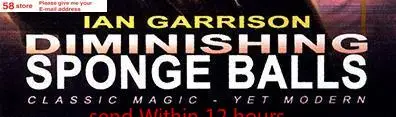 

Diminishing Sponge Ball by Ian Garrison Magic Instructions Magic trick