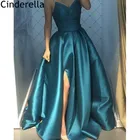 Женское атласное платье с V-образным вырезом, длиной до пола