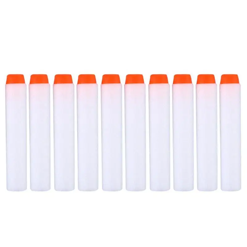 100pcs White 100 шт мягкие поролоновые пули с полой головкой, игрушечный пистолет, дротики для Nerf, заправка дротиков, 7,2 см, универсальные бластеры для N-strike, элитная Серия - Цвет: 100pcs White