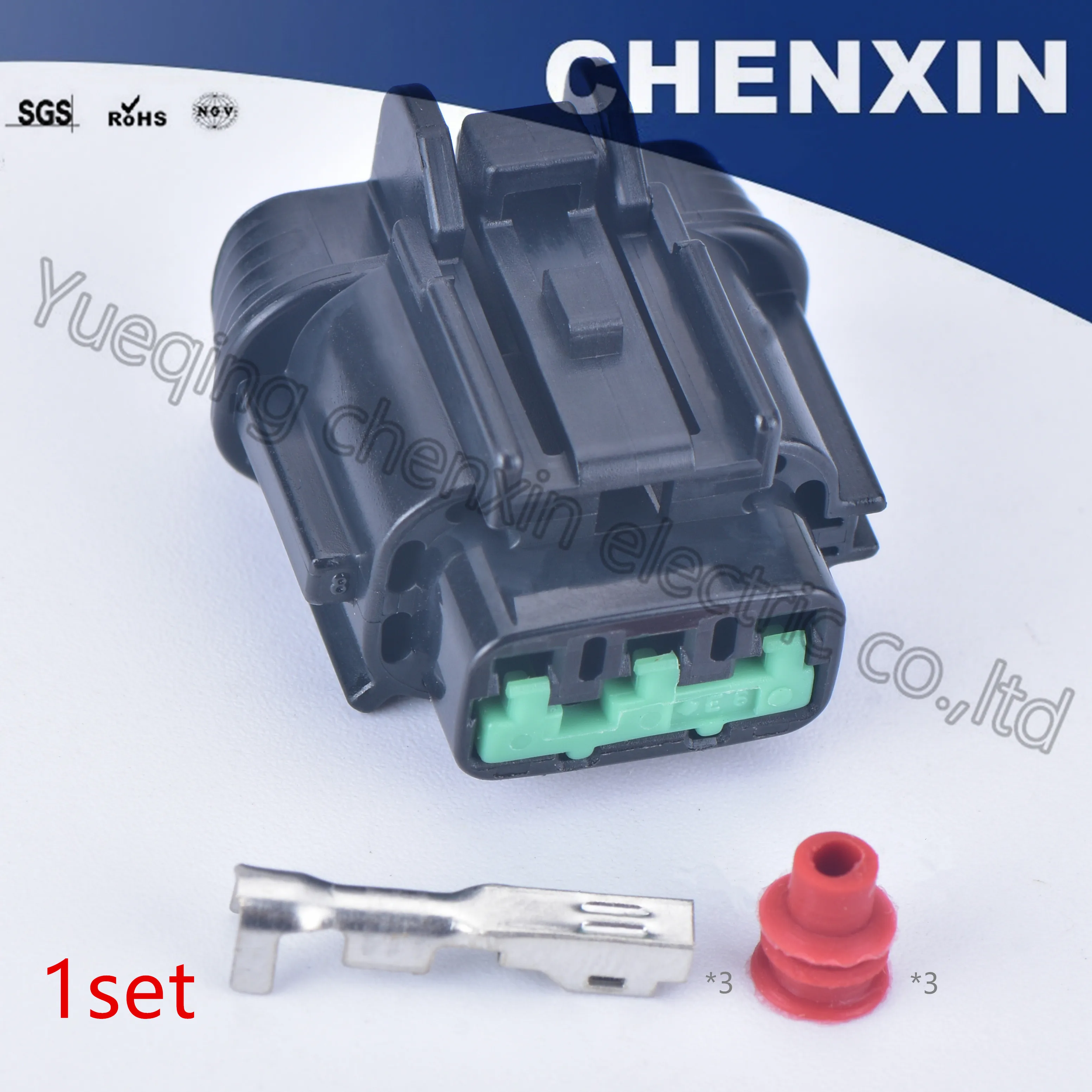 Черный 3 pin автомобильный водонепроницаемый электрический пластиковый разъемы