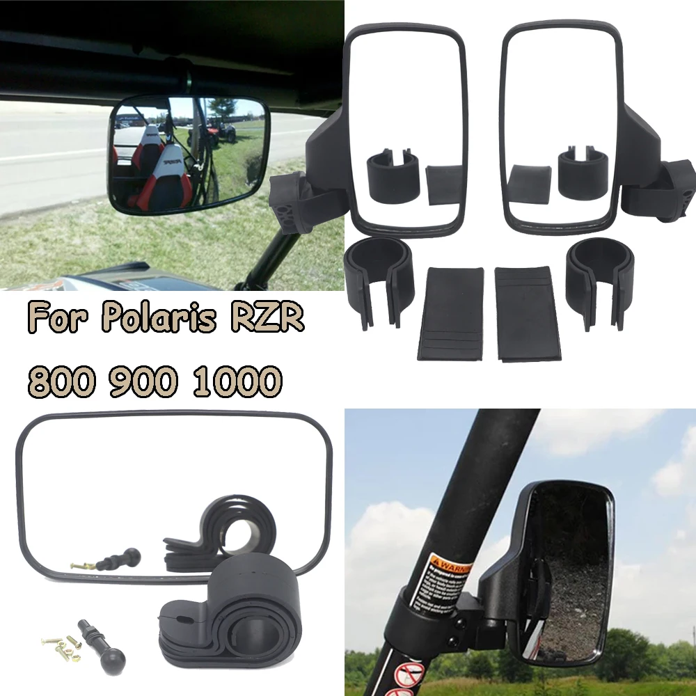 For Polaris RZR for Can-Am Commander 1000 for Artic Cat Large Adjustable UTV 1.5" 1.75" 2" Clamp Side Center RearView Mirror