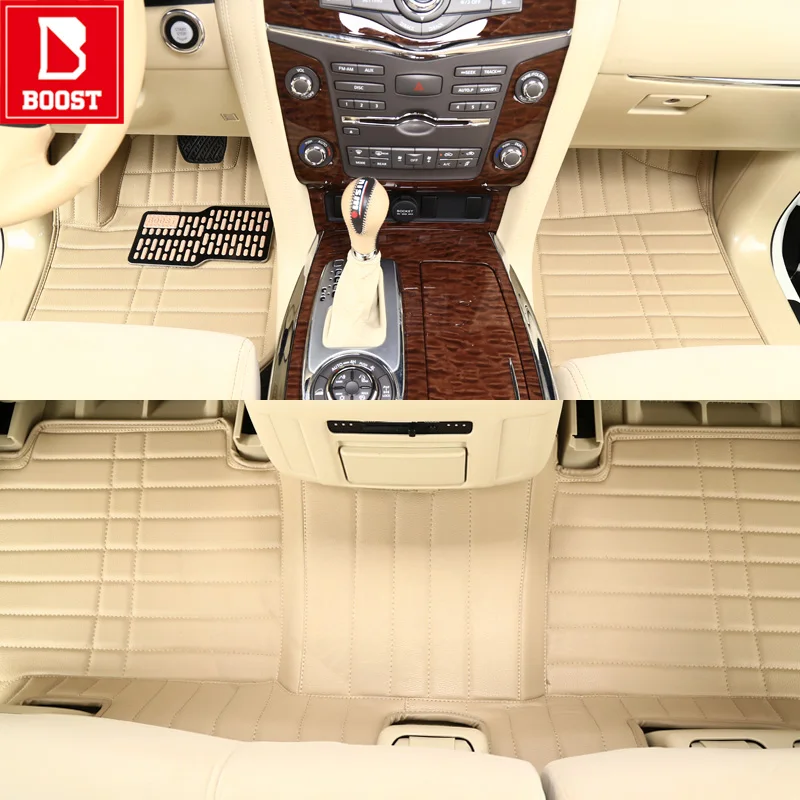 Beige Beige Boost автомобильные коврики для Toyota CHR Allion premium Probox Ipsum Mark Alphard водонепроницаемые автомобильные накладки - Название цвета: Beige Beige