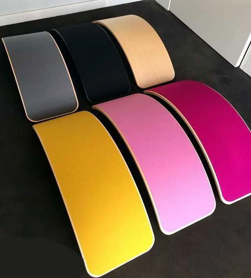 Детская деревянная доска для балансировки детская йога игры балансировочная