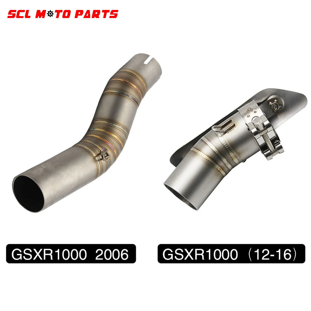 

ALconstar-Motorcycle GSXR1000 2006 GSXR-1000 2012-2016 Motorcycle Stainless Steel Modified Exhaust Middle Link Pipe For Suzuki