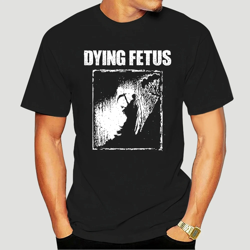 Черная футболка с надписью Die FETUS GRIM REAPER мужская одежда металлическим ремешком