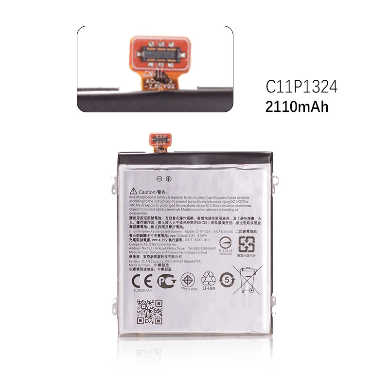 Аккумулятор для ASUS ZenFone 5 A500G Z5 A500 A500CG A501CG A500KL T00F T00J C11P1324 Замена полной емкости 2900