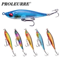 1pcs laser plastic fishing lure 7cm10g sinking pencil minnow 3d eyes wobblers artificial hard bait for bass pike fishing tackle