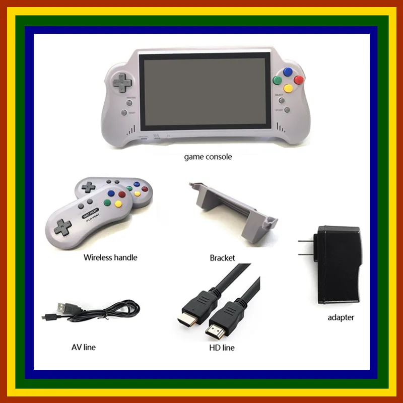 16BIT HDMI ULTRA SNES POCKET RETROAD 5PLUS видео игровая консоль портативный игровой плеер 7 дюймов большой винт 2,4G беспроводные контроллеры