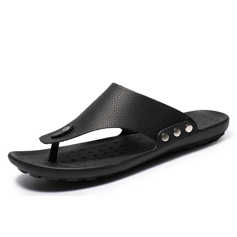 

Men Summer Slippers Shoes Rome Flip Flop Beach Slipper Comfortable T-Strap Open Toe Slipper Four Season Indoor Outside Shoes 44