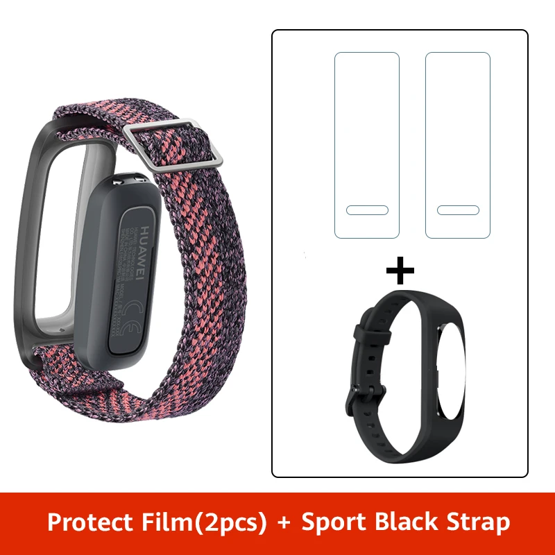 Sakura Ad StarpFilms Смарт-браслет HUAWEI Band 4e Basketball Wizard с двумя режимами ношения и сроком службы батареи 14 дней - Цвет: Sakura Ad StarpFilms