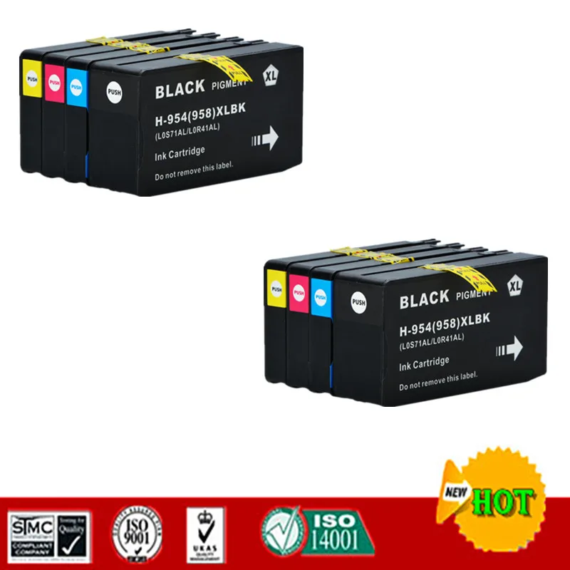 

Совместимый чернильный картридж для HP 954XL, HP 954, подходит для HP OfficeJet 7720, 7740, OfficeJet Pro 8210, 8710, 8720, 8730 и т. д.