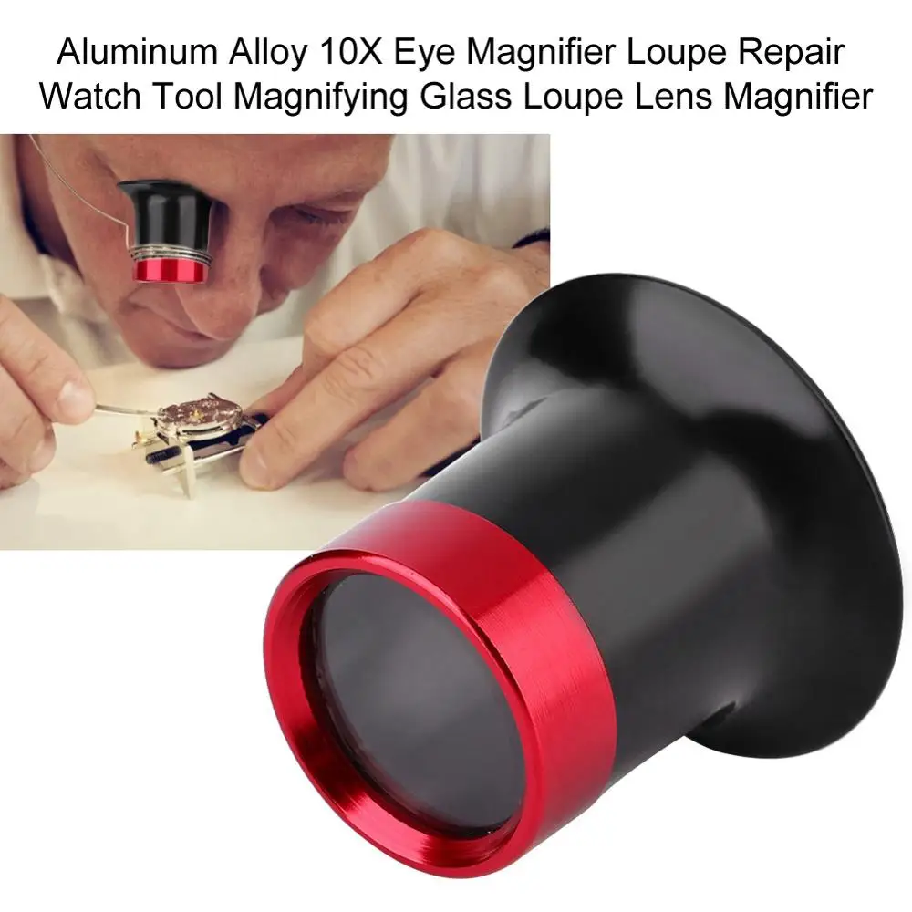 

5-20X Magnifying Glasses clips Jeweler Watchmaker Jewelry Glasses High Glasses Handheld Magnifying Glasses Magnifier Tools