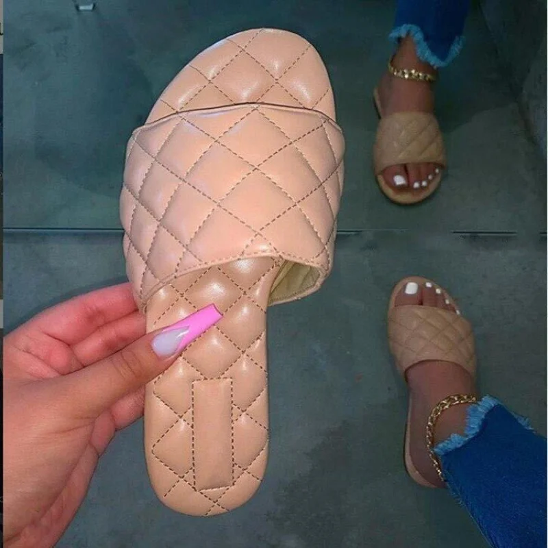 

Summer Shoes Woman Sandals For Women 2021 Bling Flat Ladies Beach Sandles Designer Luxury Sandalias Mujer Sandels