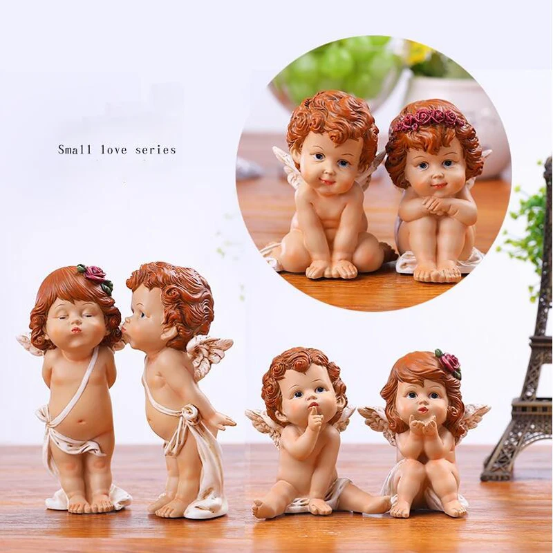 

ADORABLE RESIN ANGEL CUPID ORNAMENTS CRAFTS HOME FURNISHING DECORATION FIGURINES BIRTHDAY WEDDING GIFT LUCKY HOME ACCESSORIES