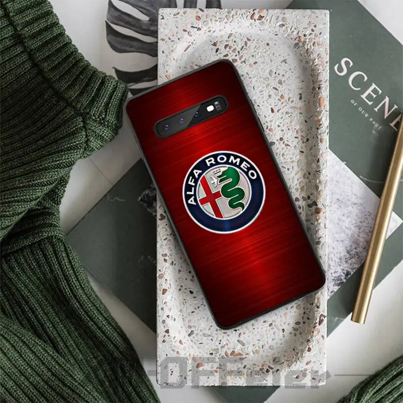 Супер автомобильный чехол с логотипом Alfa Romeo чехлы etui для samsung galaxy A10 A20 A30S A40 A50 A51 A70