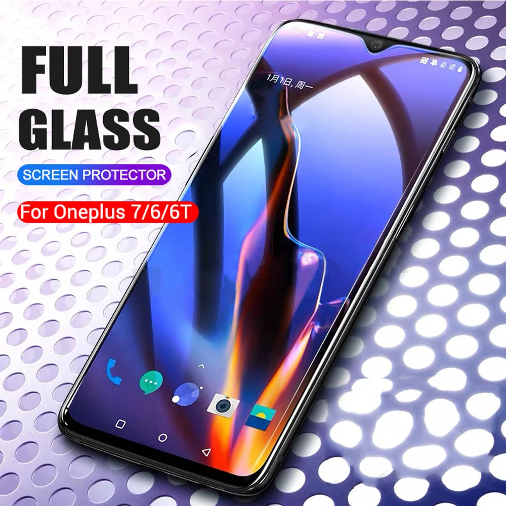 9D закаленное стекло для oneplus Z 6 6t 7 7t pro Защитная пленка телефона 8 на