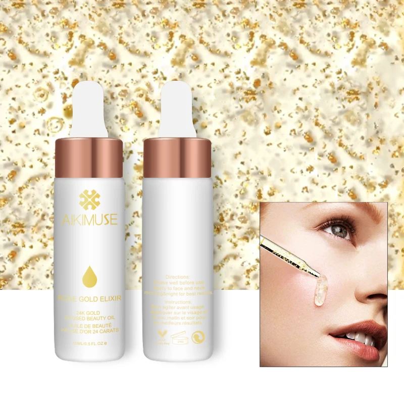 Kimuse 24K розовое золото Infused beauty Oil Elixir Кожа Макияж эфирное масло перед праймером косметика/основа Увлажняющая масло для лица