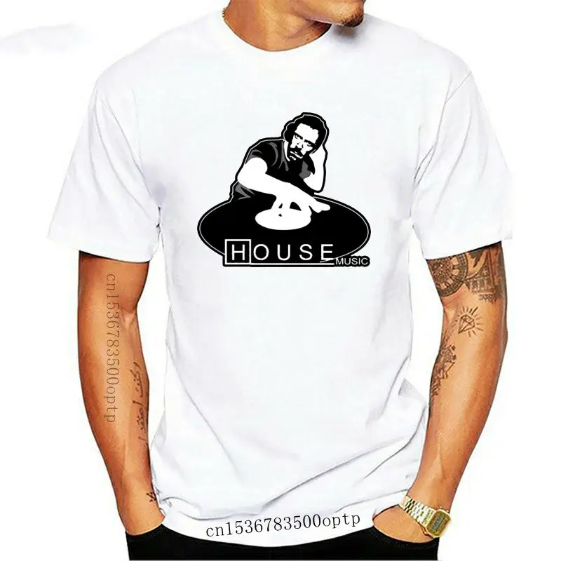 

Смешная футболка shubuzhi, футболка с надписью Dr. House Music, Мужская футболка, хлопковая футболка, мужская летняя модная футболка, европейский разм...