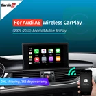 Carlinkit беспроводной Apple CarPlay Android авто для Audi A6 S6 RS6 C6 2009-2018 мультимедиа Airplay Mirrorlink музыкальный Навигационный Комплект
