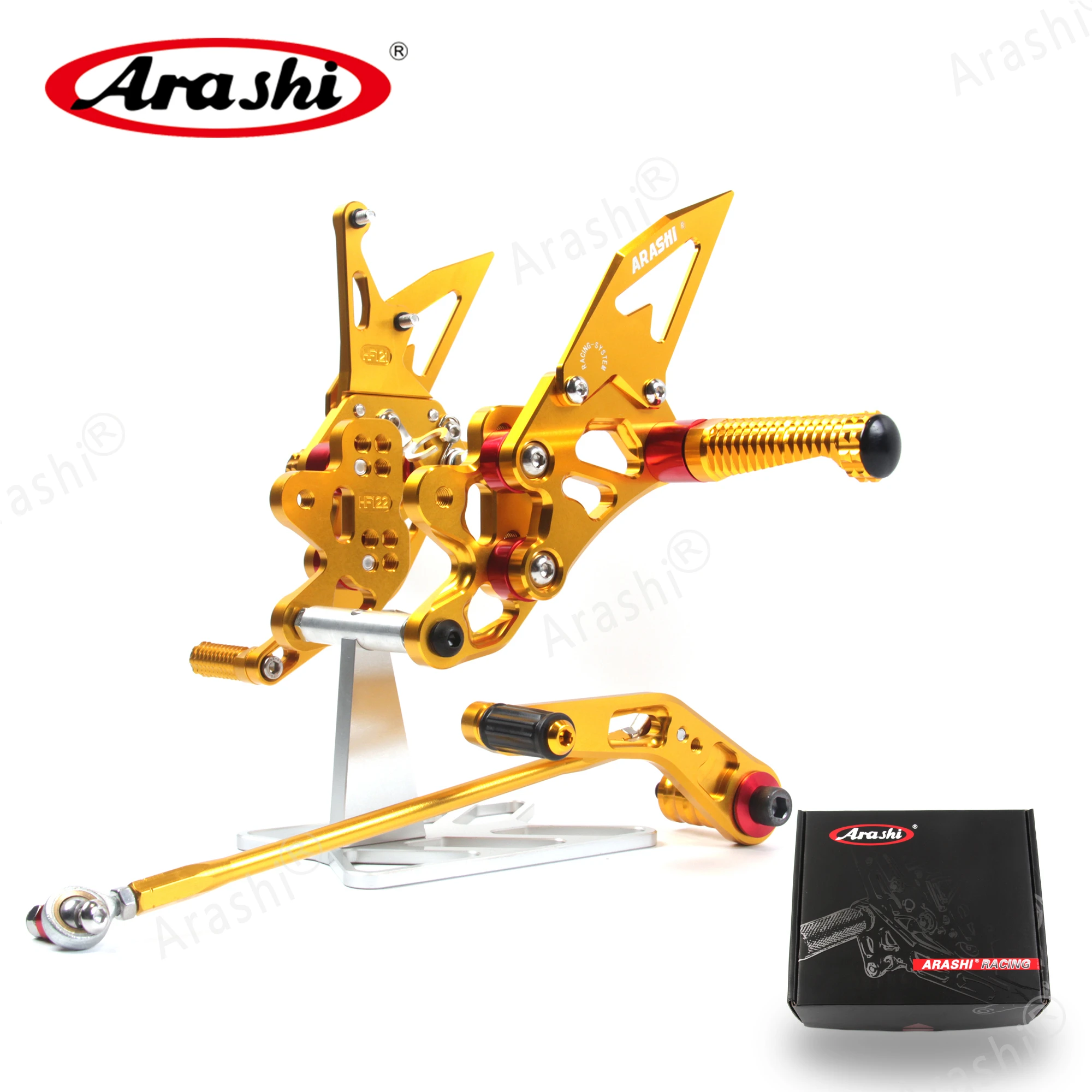 

Подножки для мотоцикла Arashi для SUZUKI GSX-R GSXR 600 GSXR600 2006-2010 CNC Rider, задний комплект, Регулируемые подножки, подножки, детали