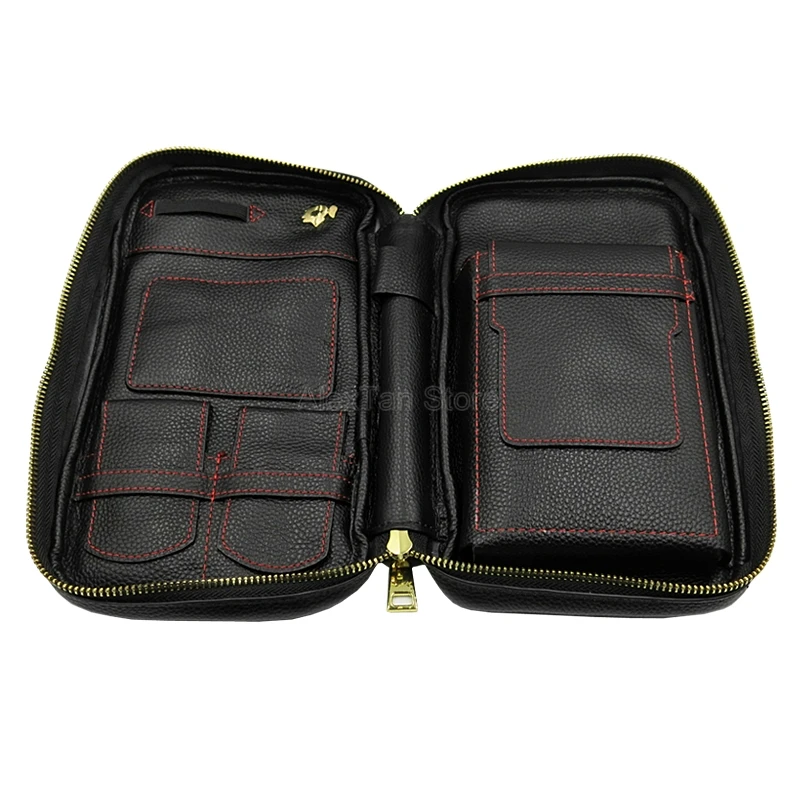 COHIBA Роскошный чехол из натуральной кожи кедровое дерево 4 трубки для путешествий