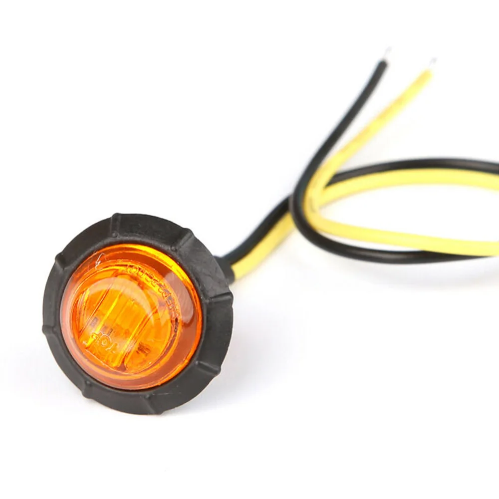 

Parts Clearance lights Round Set Trailer Lamp Truck 3/4 Inch Accessories